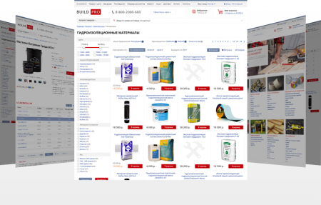 BuildPRO: строительные материалы, сантехника, электроинструмент. Готовый интернет магазин